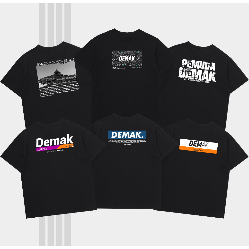 Kaos Demak Kota Wali Masjid Agung Demak