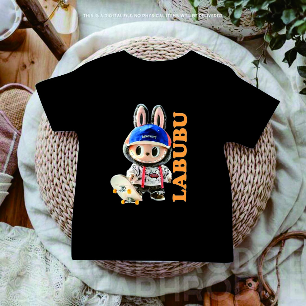 Kaos Anak Laki - perempuan  | Baju Anak Laki - Perempuan | Atasan Anak Cowok - Cewek  Karakter Labub