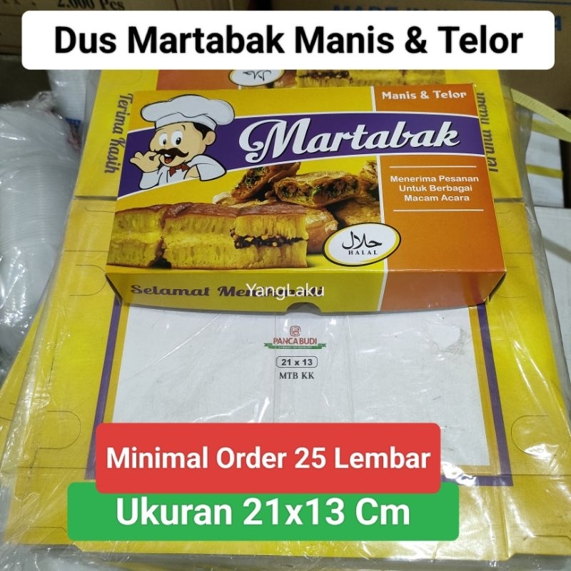 Dus Martabak Manis dan Telor , Box Martabak Manis dan Telor