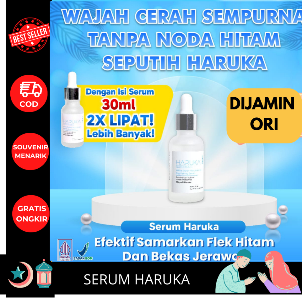 (Free Pouch) Serum Haruka Untuk Flek Hitam (Distributor Resmi Haruka Skincare)