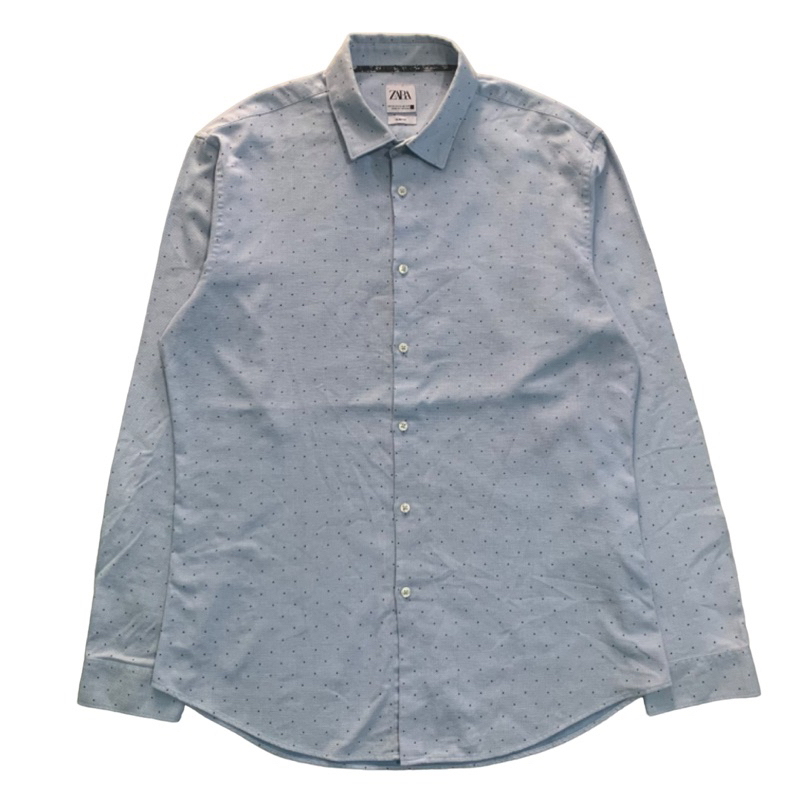 KEMEJA ZARA BIRU LAUT