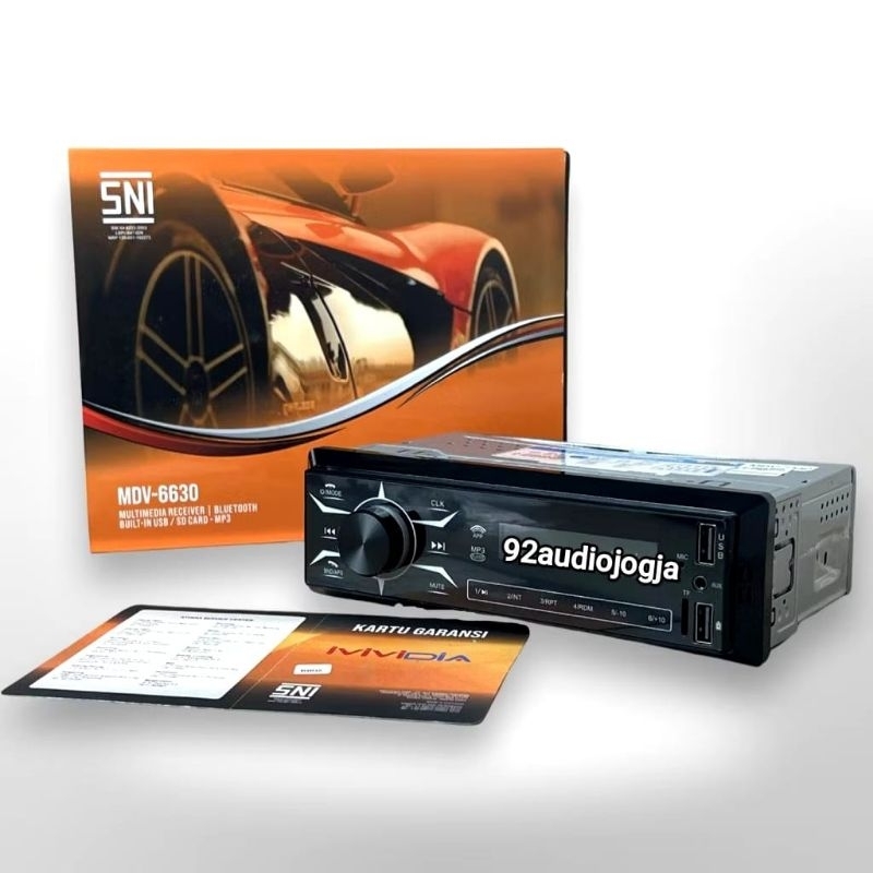 Single Din Tape Mobil Mvidia MDV-6630 Usb mp3 Bluetooth