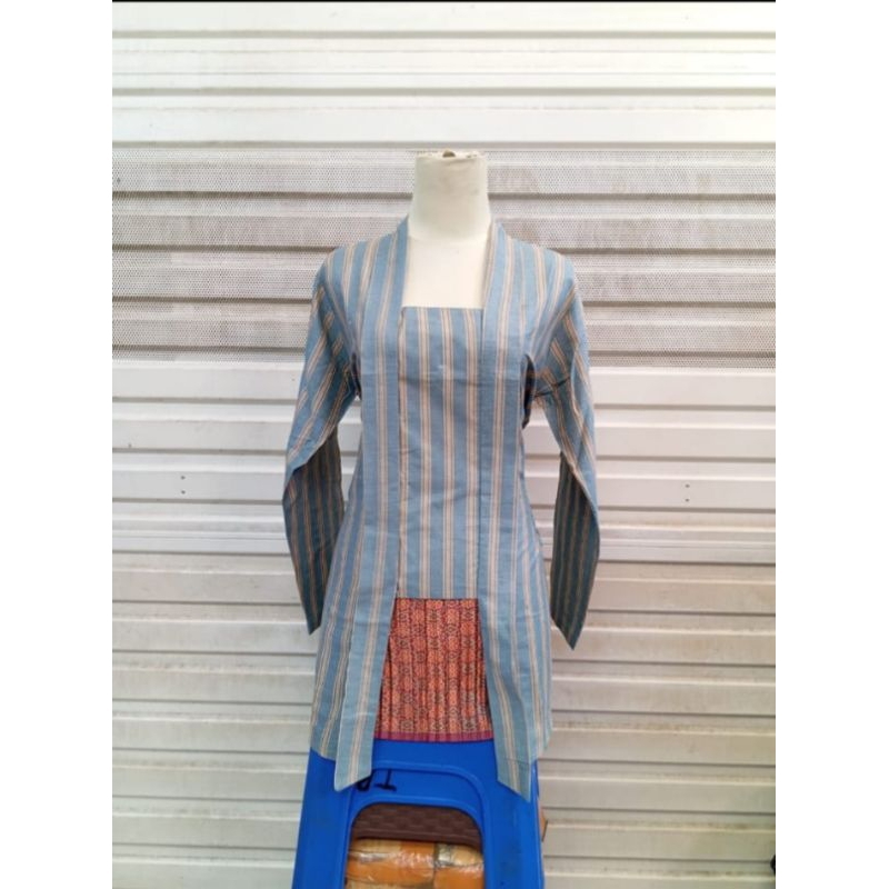 Atasan Kebaya Kutu Baru Lurik Katun Kebaya Pesta Dan Pagar Ayu Jumbo