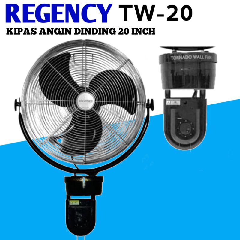 kipas angin REGENCY TW 20 Kipas Angin tembok tornado/kipas angin blower besi 20 inch
