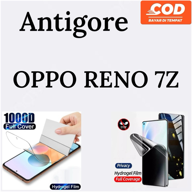 antigores hydrogel oppo reno7Z