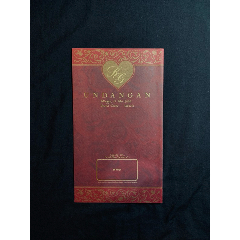 

Undangan Premium Pernikahan, Khitanan Dll 1901 Custom