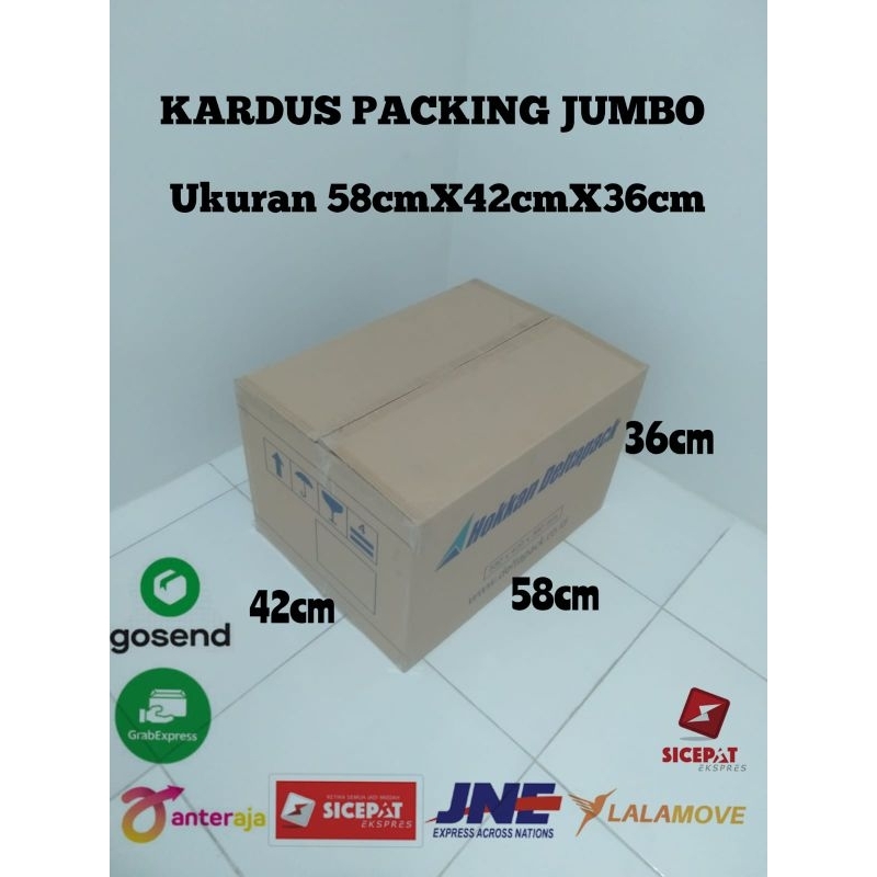 

kardus packing jumbo UKURAN 58x42x36 Kardus karton box besar jumbo