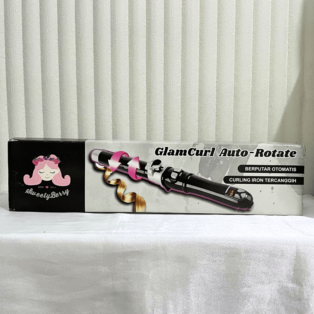 READY CATOKAN GlamCurl Auto-Rotate Catokan rambut klintong otomatis hair curler