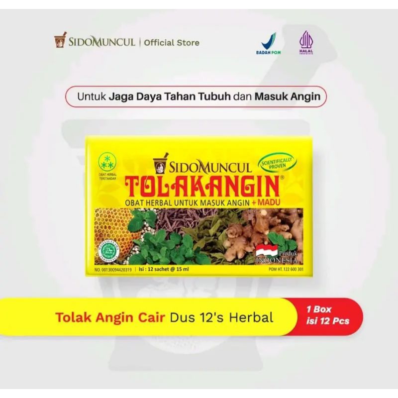 

TOLAK ANGIN CAIR 1 Box isi 12 pcs EXP.MEI 2026