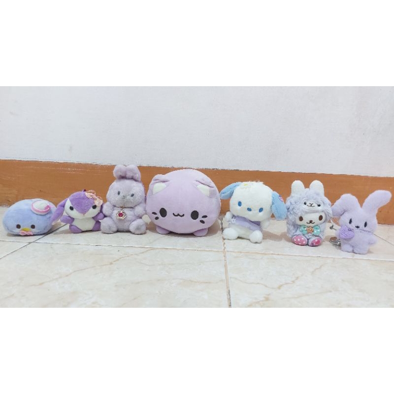 Keychain Boneka Tuxedo Loppy Yell Pochaco Alpaca Kelinci Kucing