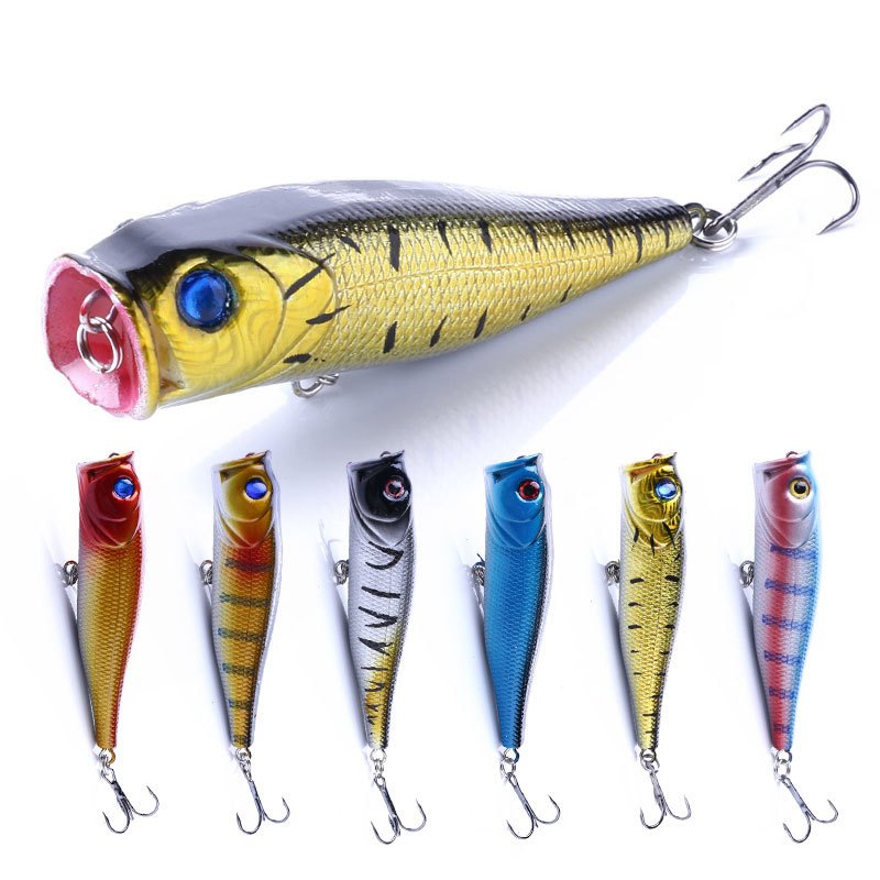 Umpan Pancing Ikan Casting Umpan Pancing Popper Top Water Lure Hard Bait  - Umpan Tiruan 9 cm