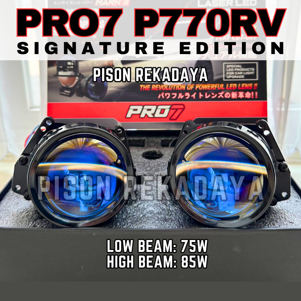 Projector Biled PRO7 P770RV Signature Edition P770SL Mark II Laser Blue Lens Headlamp Mobil Motor