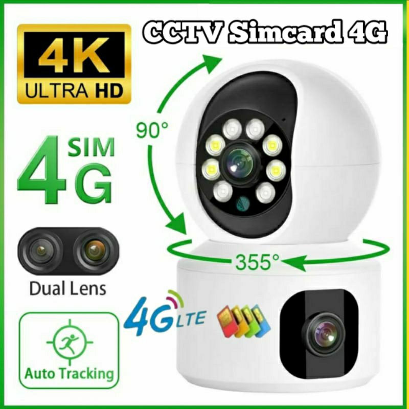 Camera CCTV SIM-card 4G Dual Lens