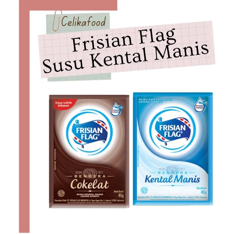 

Susu Kental Manis Frisian Flag 40g Sachet Bendera Milk Sachet