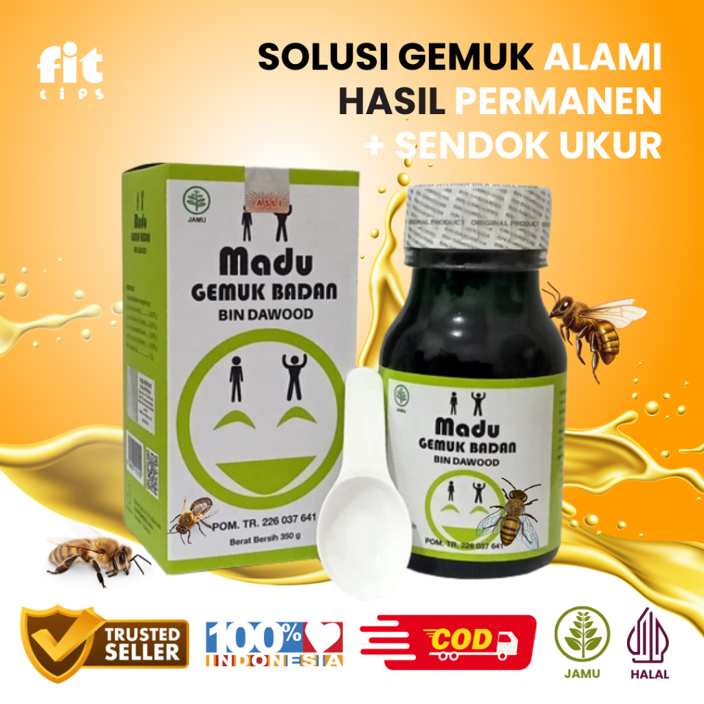 

Madu Herbal Penggemuk Badan 350 Gram