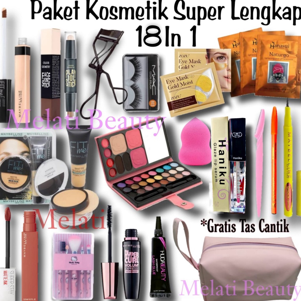 Grosir Terbatas Paket Kosmetik Super Varian Lengkap  Paket Kosmetik  Paket Kecantikan  Kosmetik  Kec