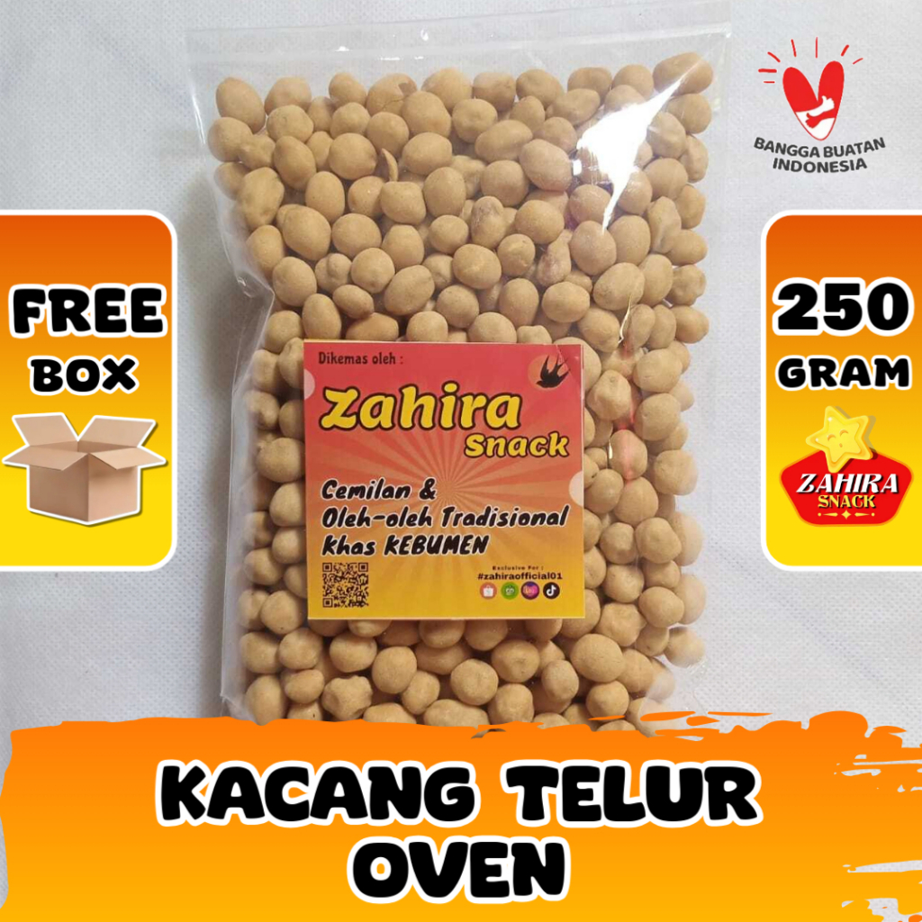 

Kacang Telur Oven Cemilan Sehat Tanpa Minyak 250gram