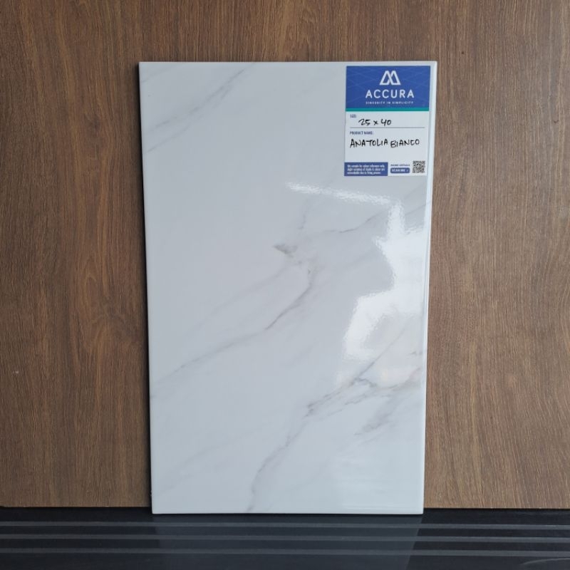 keramik dinding putih corak abu / keramik dinding mulia accura / keramik dinding kamar mandi 25x40 A