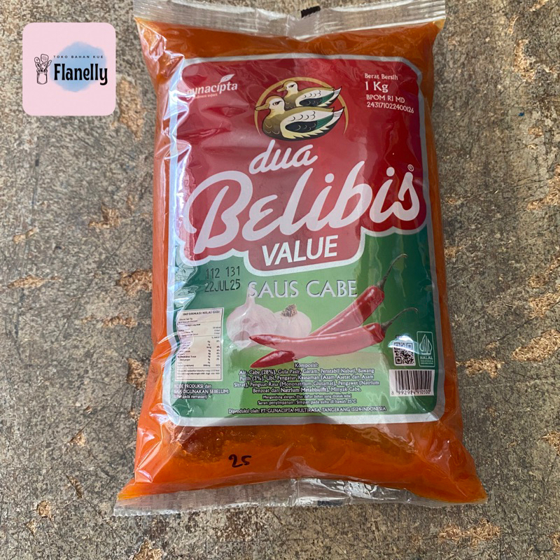 

SAUS CABE SAMBAL DUA BELIBIS VALUE PACK 1KG