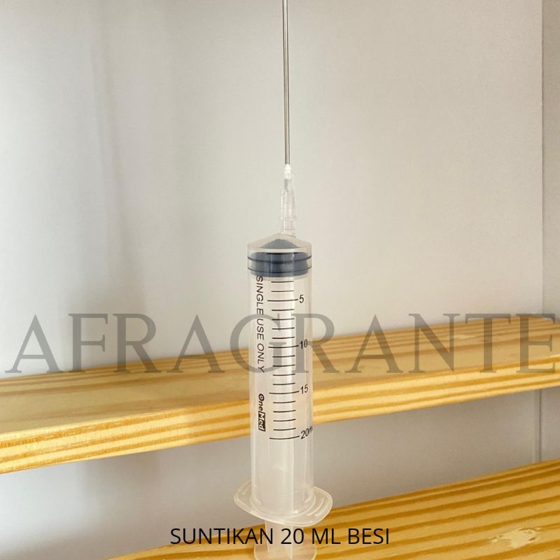 suntikan parfum 20 ml besi/ suntikan cairan parfum/ alat pemindah parfum