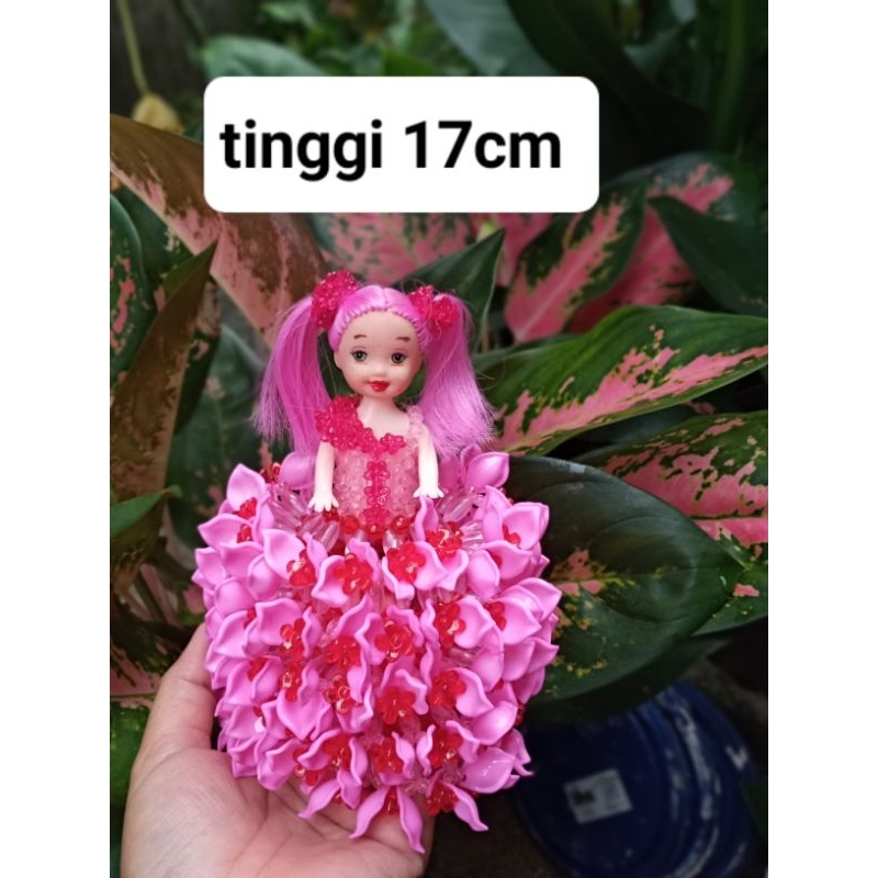 Boneka Barbie Kecil 17cm Baju Manik/Mote