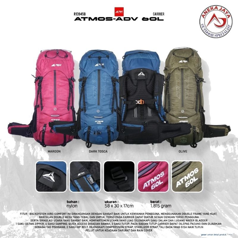 CARRIER REI ATMOS ADV 60L