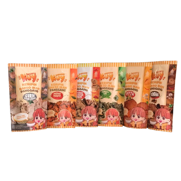 

Paket Keripik Bakso Ikan Panggang (BASPANG) 6 Varian Rasa