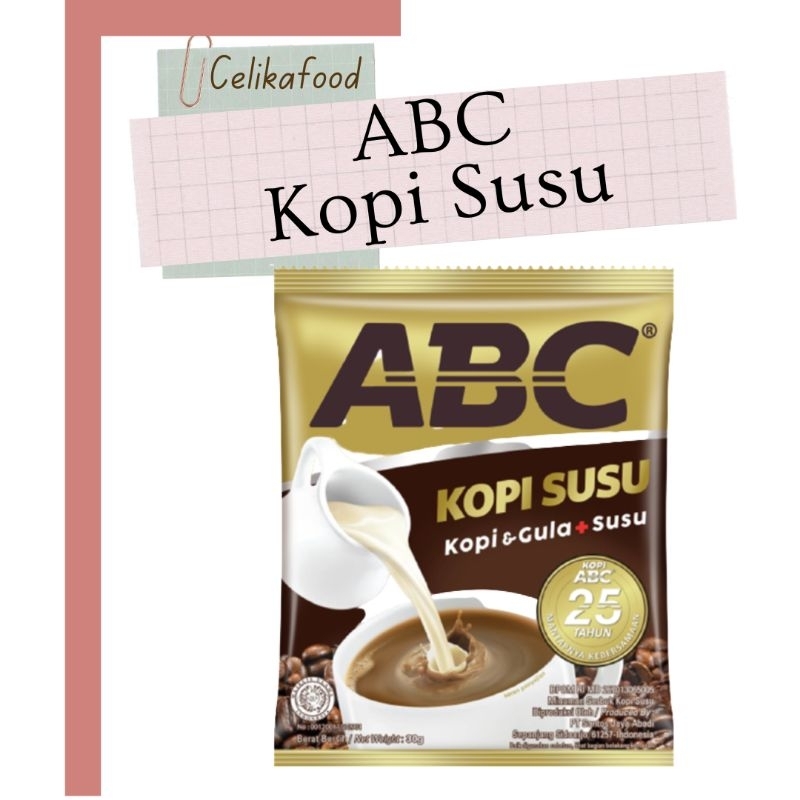 

kopi ABC Susu 30gr Sachet Coffee Instan Renceng