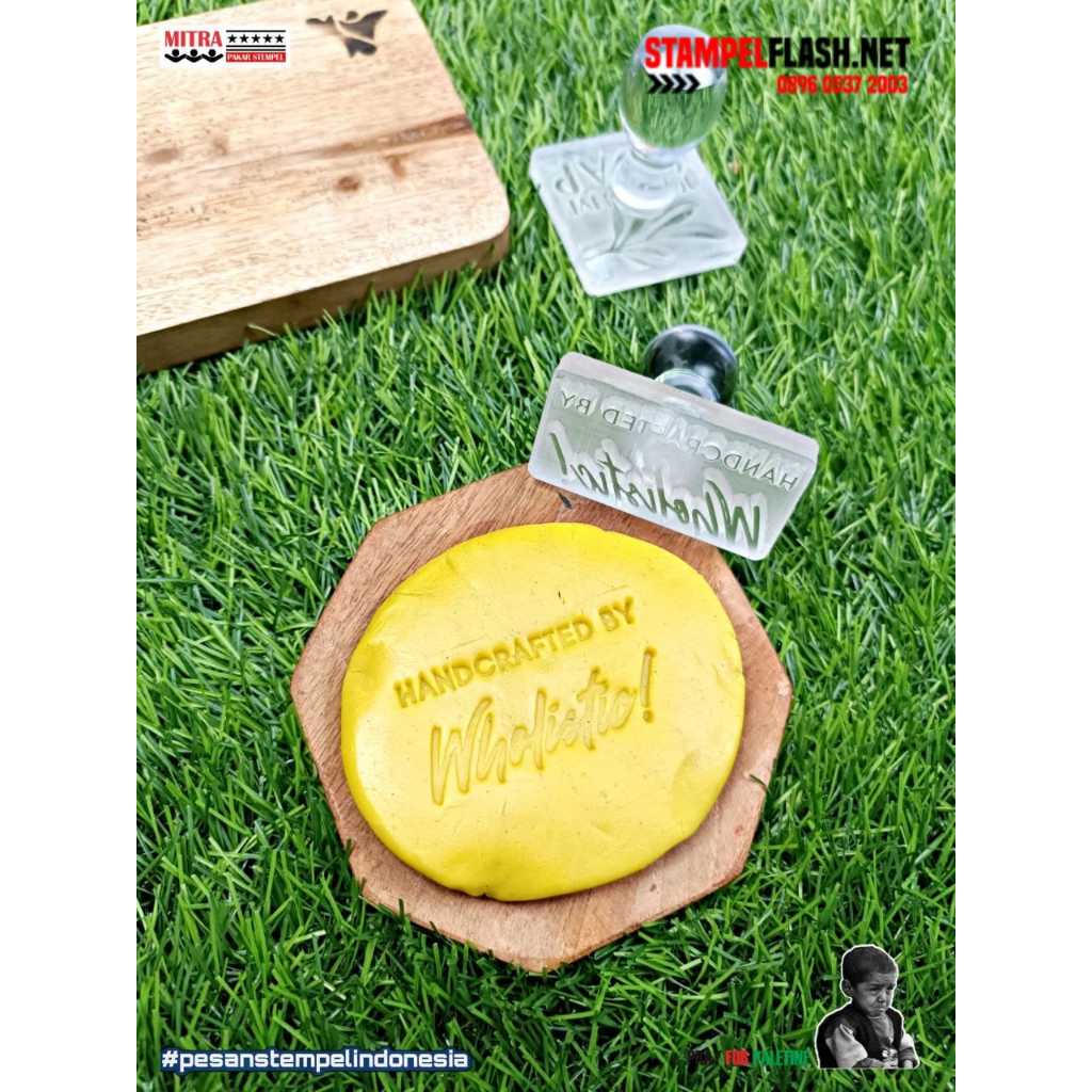 

Jual Stempel Sabun uk 4 x 3 cm Custom Tinta Anti Luntur