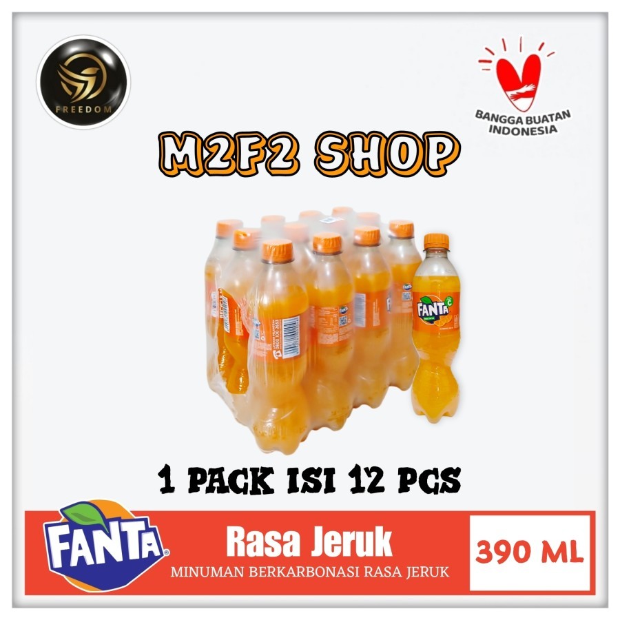 

Fanta Orange | Jeruk Minuman Bersoda Botol Pet - 390 ml (Kemasan Pack)