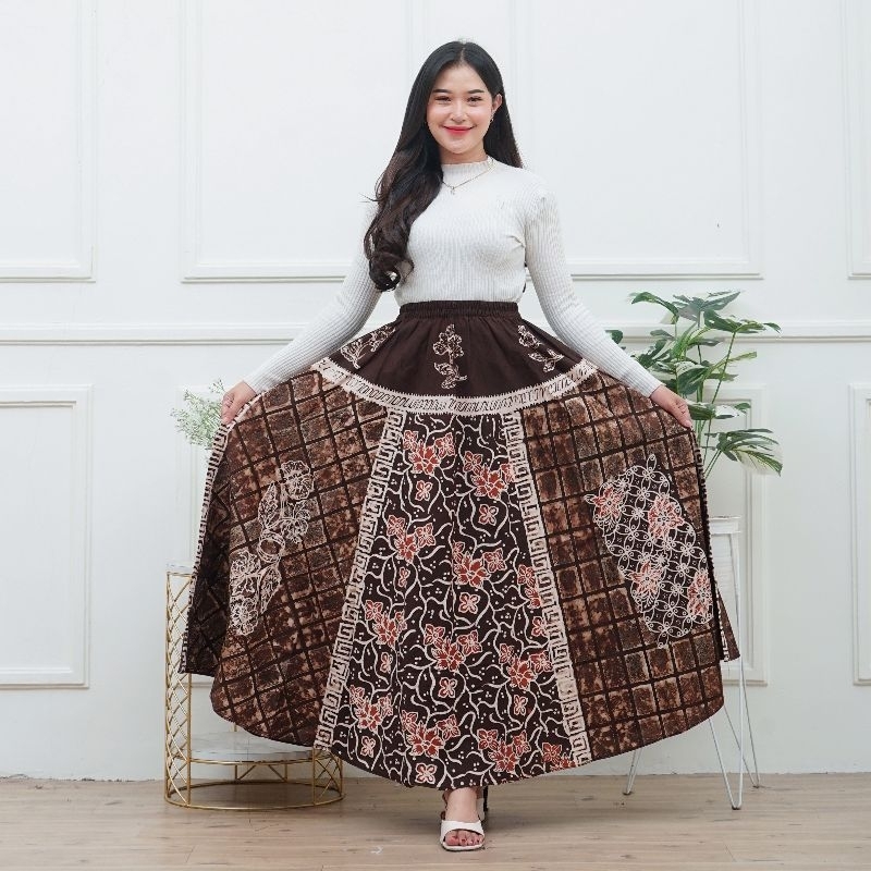 ROK BATIK PAYUNG JUMBO DEWASA CAP SOGAN PREMIUM