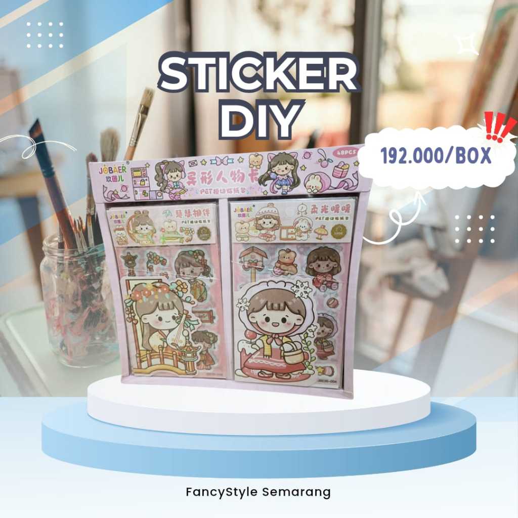 

STICKER DIY FANCY GIRL CARTOON BIGBOX