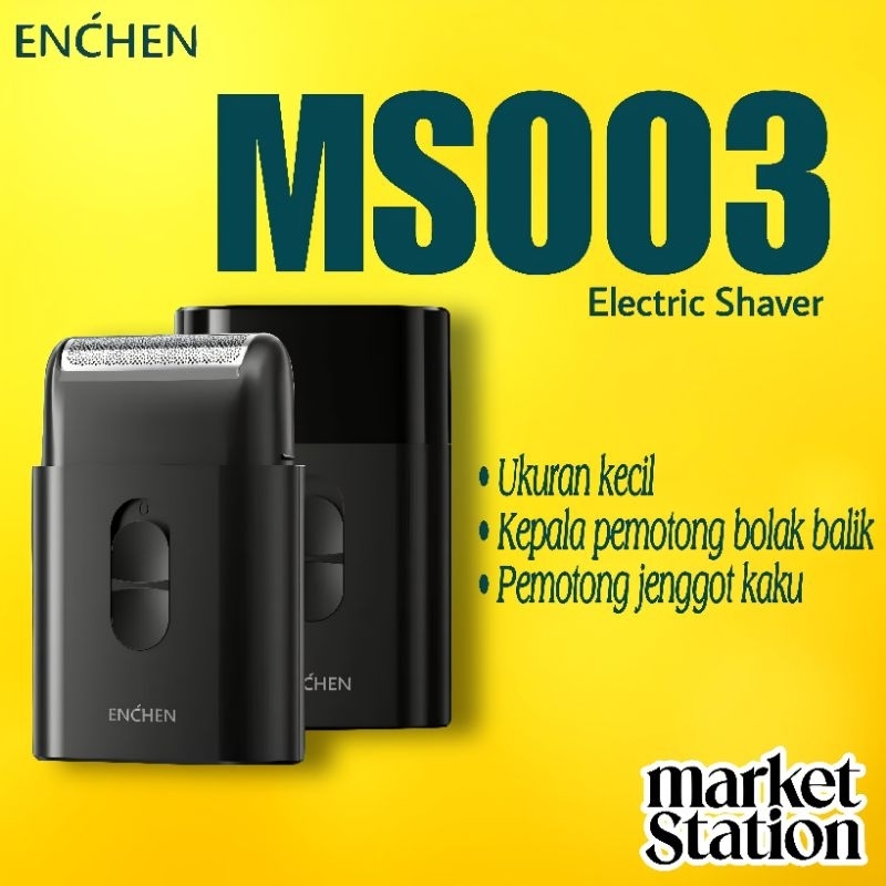 ENCHEN MS003 Alat Cukur Elektrik Slim Mini Cukur Kumis Jenggot Garansi Resmi