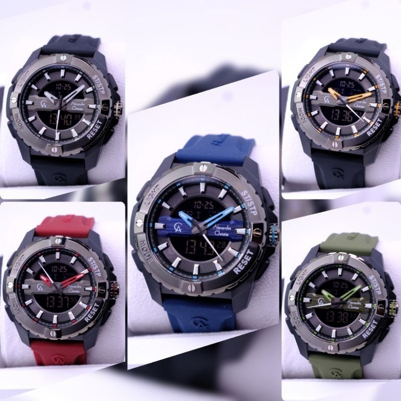 Jam Tangan Digital Pria Alexander Christie AC 9404MH Original Terbaru