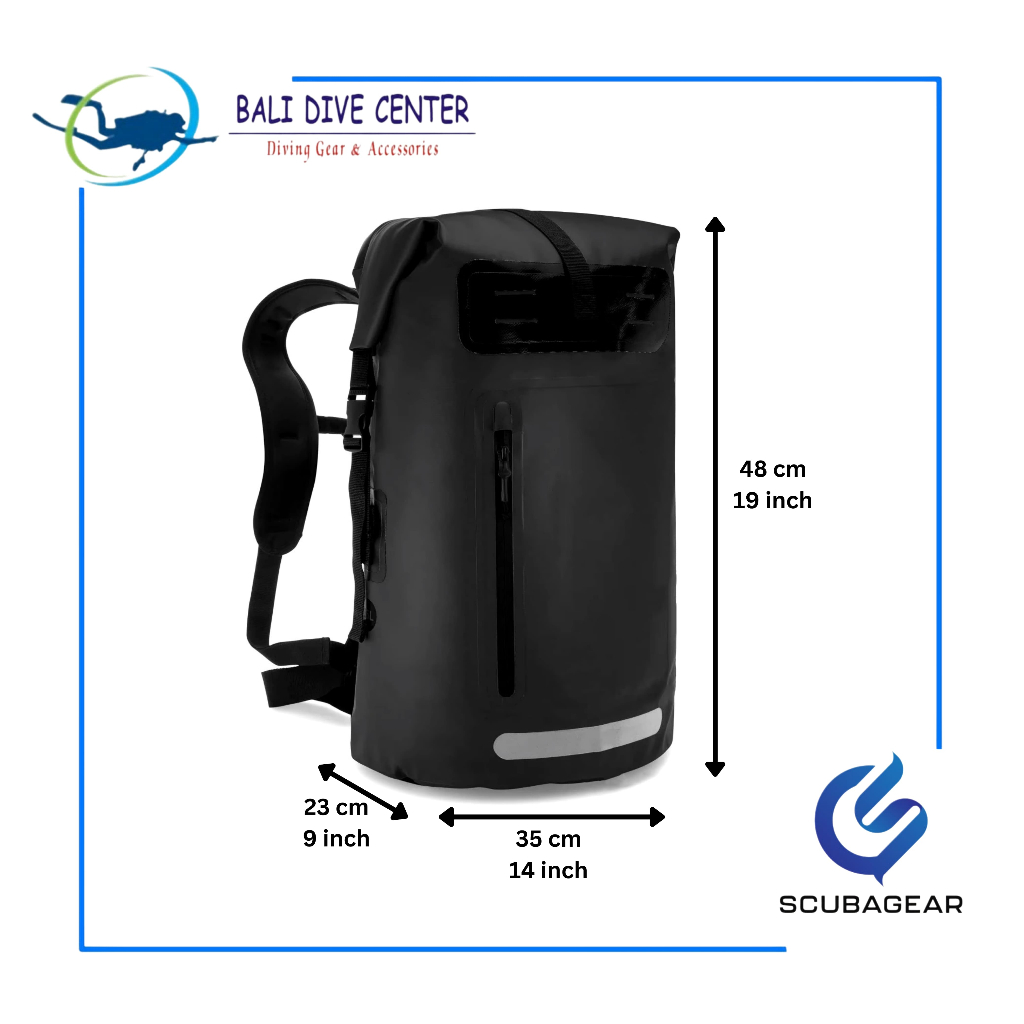 SCUBAGEAR [DBBP] Dry Bag Backpack 35L Black