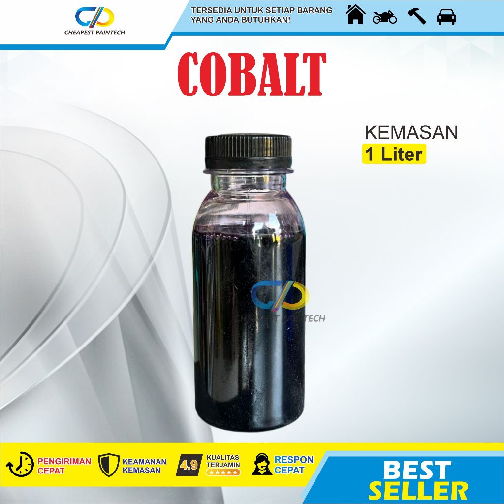 Cobalt Blue UKURAN 200 CC | 100 CC / Cobalt Resin Fiber Glass / Kobal / Promotor Resin Fiber Glass