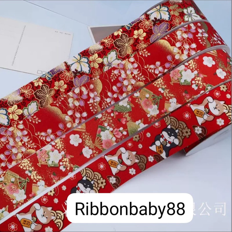 

BeadsBaby88 Pita Katun Printing motif Korea/Oriental 38mm 3,8cm motif 1 sisi (harga per yard) Part 2 High Quality cocok untuk pita custom handmade, daenggi , baeshi, hiasan sangjit , imlek , jepitan rambut, bando anak wanita, bross ala korea