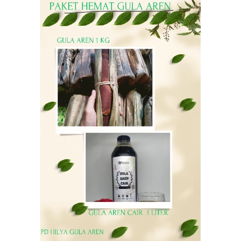 

PAKET HEMAT (GULA AREN 1kg + gula cair 1liter)