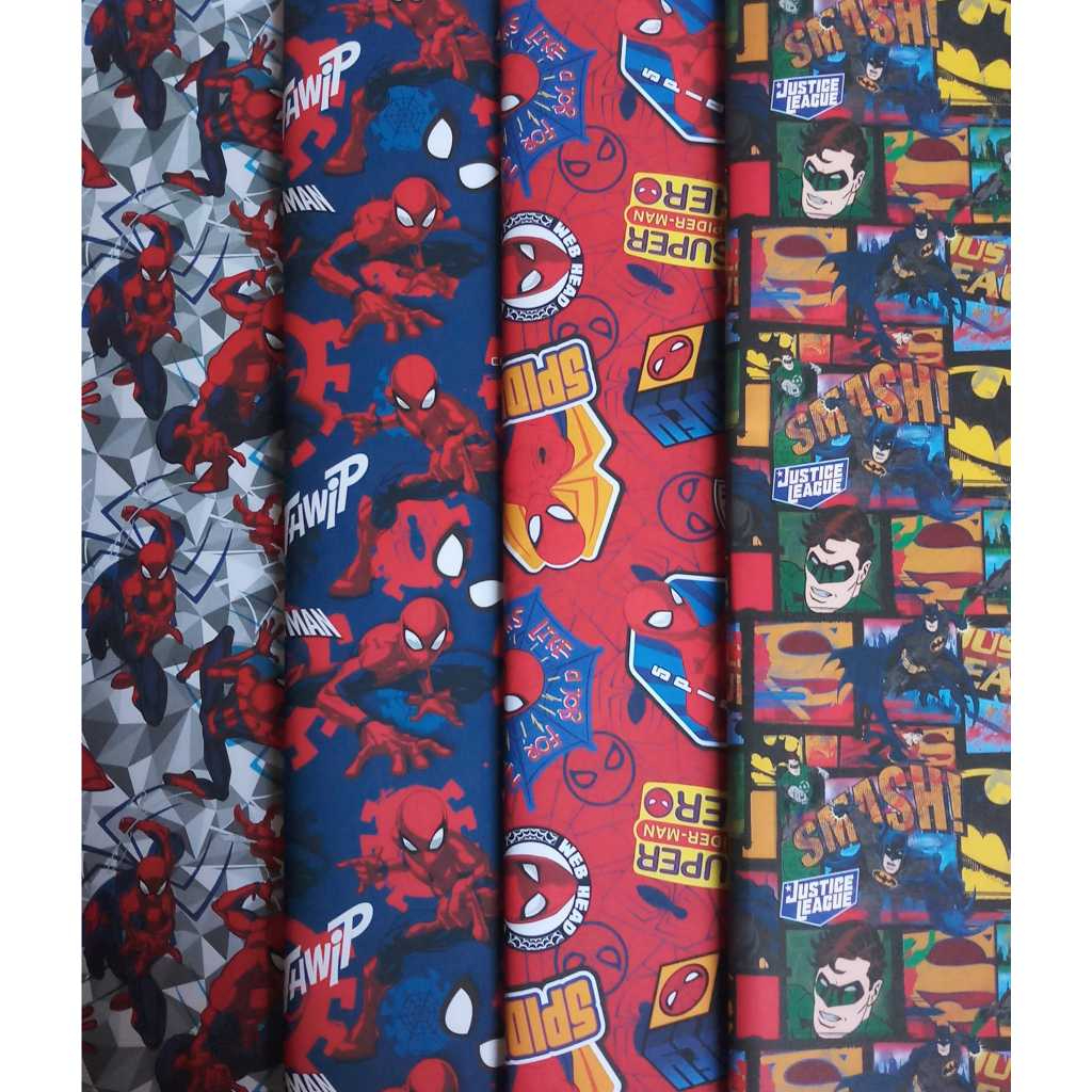 

Kertas Kado Ultah Sansan Wawa motif Spiderman Superhero