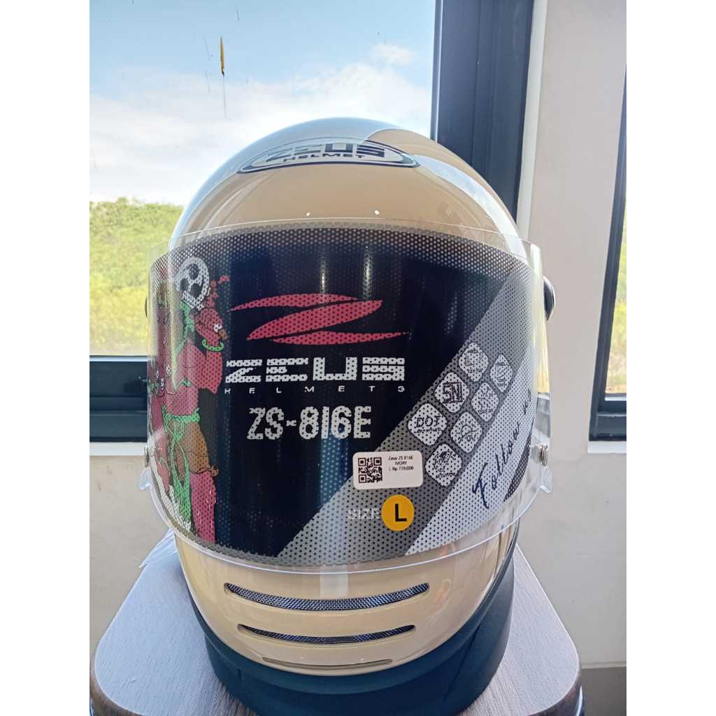HELM ZEUS ZS-816E IVORY SNI