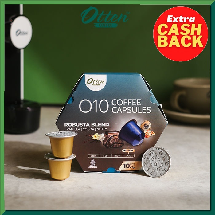 

Kopi Kapsul - O10 Robusta Blend Coffee Capsule | Kapsul Nespresso Compatible - Otten Coffee Capsules