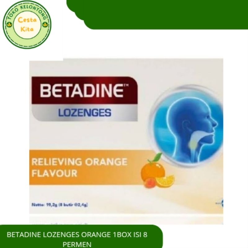 

Betadine Lozenges Orange 8's