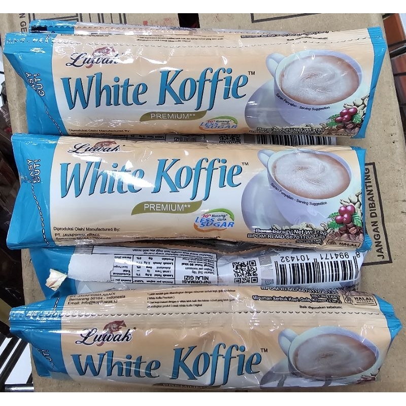 

Luwak White Koffie Less Sugar 76g (isi 4 sachet×19g)