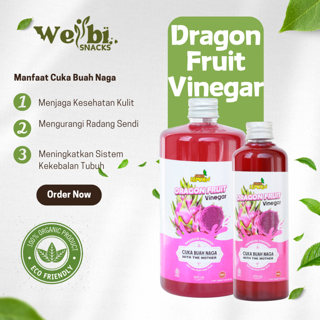 

Cuka Buah Naga Original Suur Lemoen Dragon Fruits Cider Vinegar Kemasan Botol 250ml dan 500ml-250ml