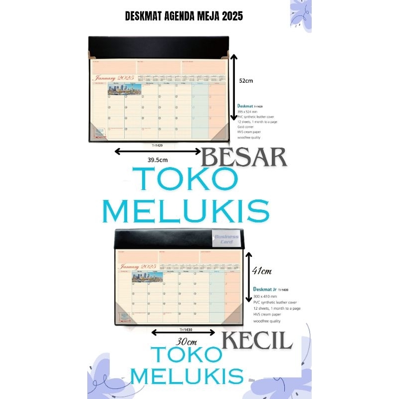 

Deskmat agenda meja 2025 table planner