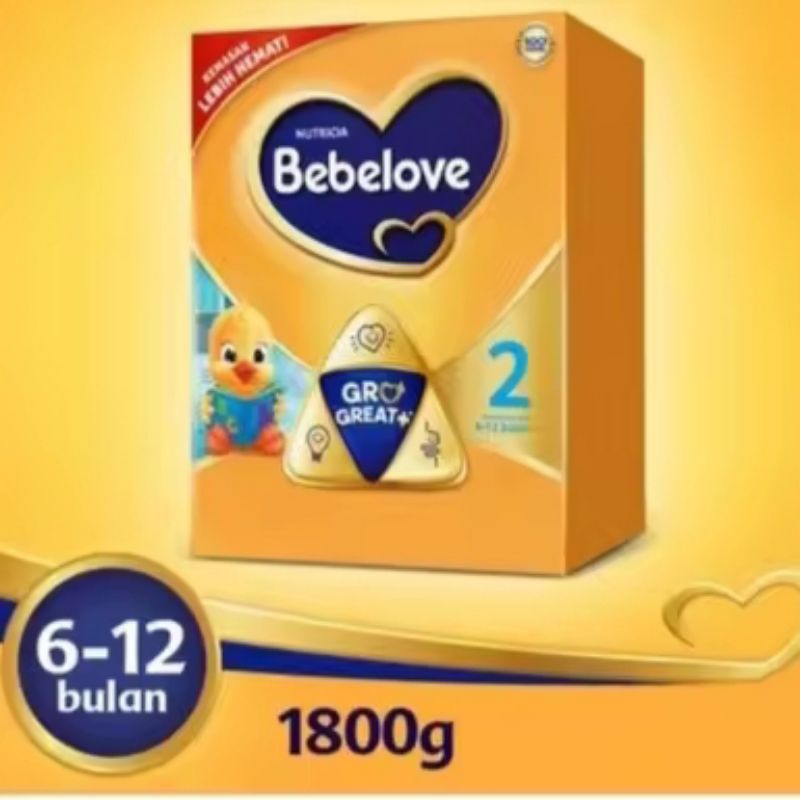 

BEBELOVE 2 1800g GROGREAT SUSU FORMULA UNTUK BAYI USIA 6-12 BULAN