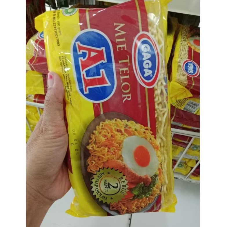 

GAGA MIE TELOR A1 KUNING 180 GRAM