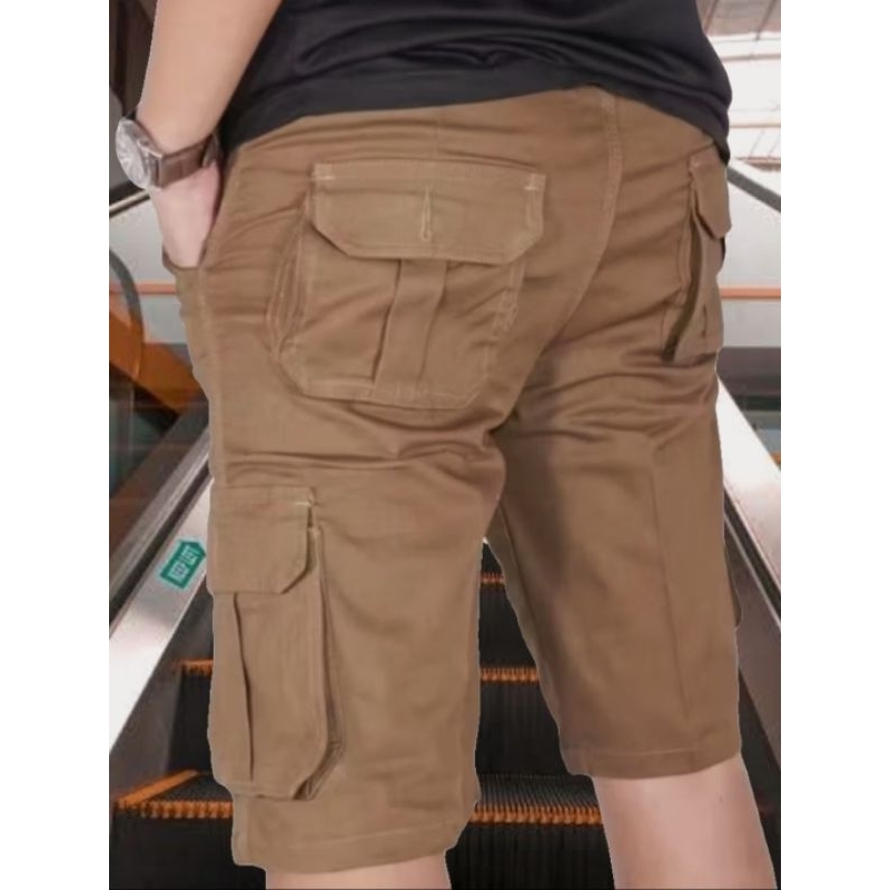 IKASHOP.ID (27 - 38) SHORT PANTS CARGO 》 CELANA PENDEK PRIA CARGO ORIGINAL DRILL KEREN