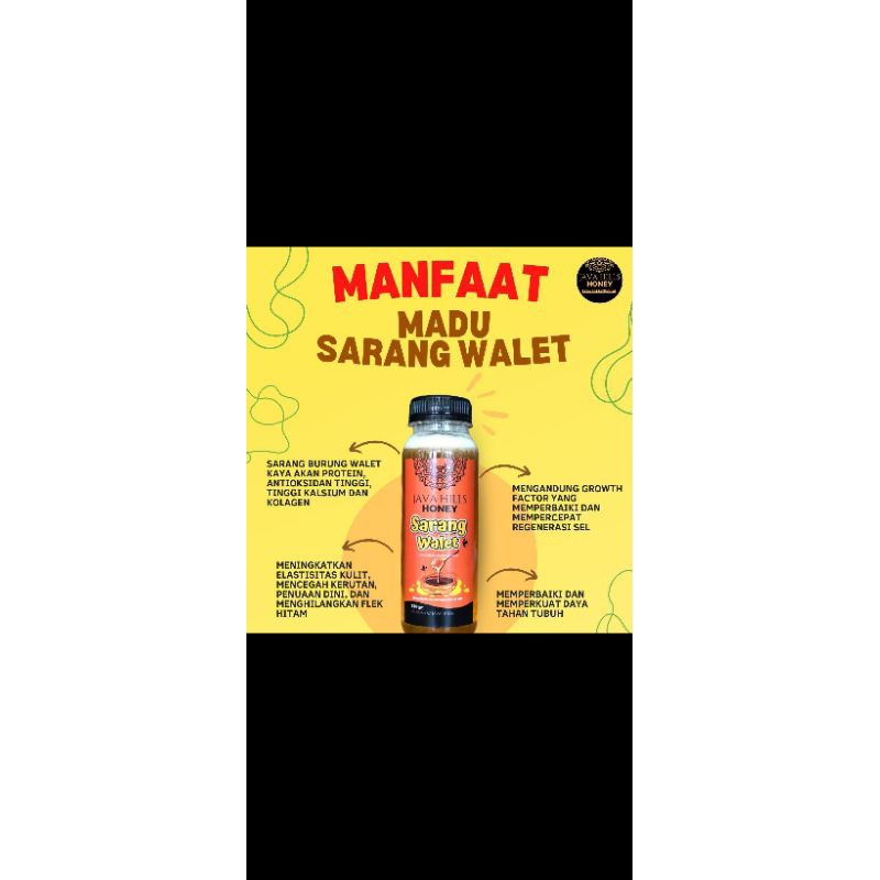 

Madu sarang walet Java hills 320 gram
