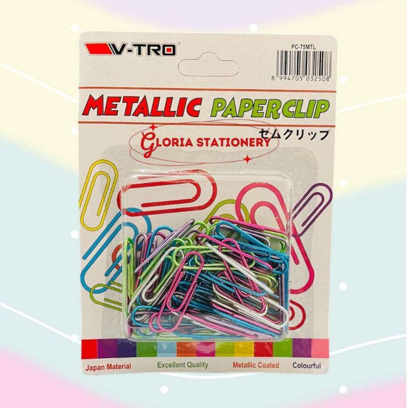 

Paper clip Metallic PC 75MTL V-TRO/ Klip metalik PC 75MTL V-tro